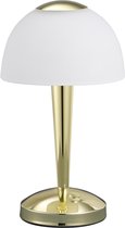 LED Tafellamp - Tafelverlichting - Iona Vonton - 4W - Warm Wit 3000K - Rond - Mat Goud - Aluminium