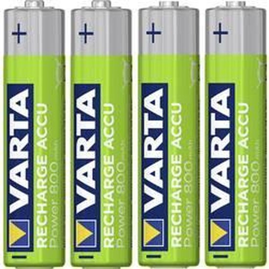 Varta AAA Oplaadbare Batterijen - 800mAh - 4 stuks - Varta