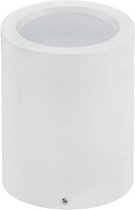 LED Downlight - Opbouw Rond Hoog XL 10W - Natuurlijk Wit 4200K - Mat Wit Aluminium - Ø140mm