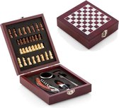 Wijnset in schaakkist - chess Wine set