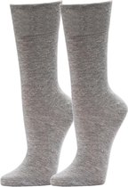 Topsocks sokken zonder elastiek kleur: grijs maat: 35-38