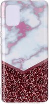 Voor Galaxy A51 gekleurde tekening patroon IMD vakmanschap Soft TPU beschermhoes (kleurafstemming)