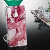 Gekleurde tekening patroon IMD vakmanschap Soft TPU beschermhoes voor Galaxy A60 (varkensvlees buik marmer)