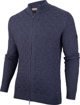 Cavallaro Napoli - Heren Vest - Maggio Cardigan - Blauw - Maat M