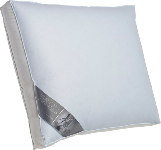 Lestra Outdoor Rando-kussen – Opvouwbaar Wandelkussen, 50% Eendendons, 260 G, 45x35 Cm, Afneembare Hoes, Grijs