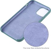 Voor iPhone 11 Pro Max effen kleur stevige siliconen schokbestendige hoes (oranje)