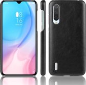 Schokbestendige Litchi Texture PC + PU-hoes voor Xiaomi Mi A3 (zwart)