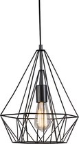 QAZQA carcass - Moderne Hanglamp - 1 lichts - Ø 300 mm - Zwart -  Woonkamer | Slaapkamer | Keuken