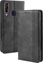 Magnetische gesp Retro Crazy Horse Texture Horizontale Flip Leather Case voor Wiko View3, met houder & kaartsleuven & fotolijst (zwart)