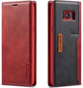 Voor Galaxy S8 + LC.IMEEKE LC-001-serie PU + TPU kleuraanpassing frosted horizontale flip lederen tas met houder en kaartsleuf (rood)