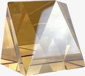 Kristal decoratie Xelly | Brons Goud Transparant | Glas Kristal | Boven op tafel In een kast Op een bureau Op een sidetable | Modern | Decoratie | Hexagon | Woondecoratie | Woonacc