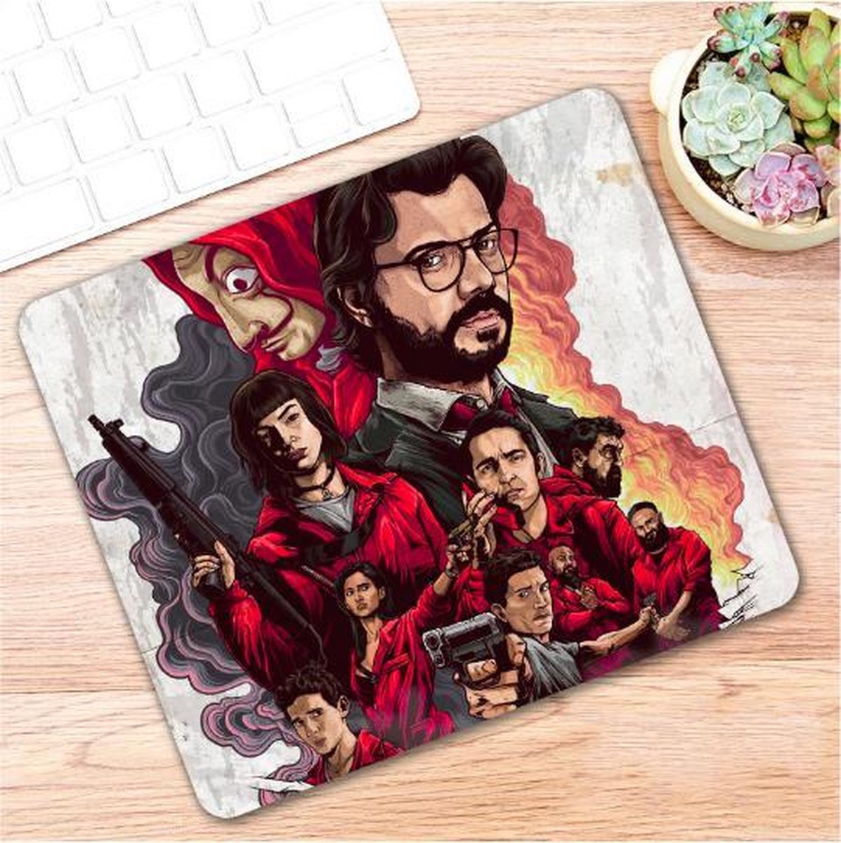 ProductGoods - Leuke Muismat La Casa De Papel 2 - Muis - Kantoor - Bureau - Computer - La Casa De Papel