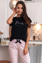 Sensis Pyjama Dames Volwassenen | Korte Mouw Lange Broek | Pyama Dames Volwassenen | Shortama Dames | Pyjama Forever S