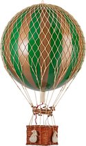 Authentic Models - Luchtballon Royal Aero - goud/groen - diameter luchtballon 32cm