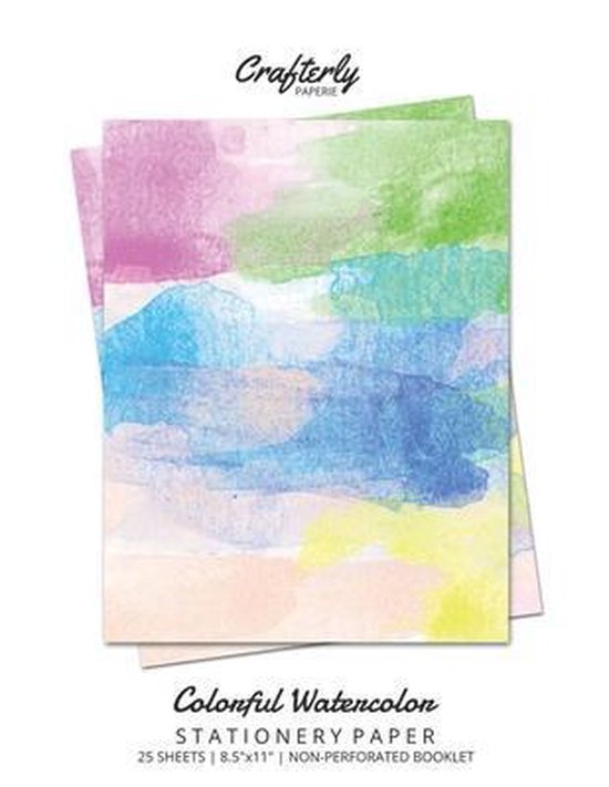Colorful Watercolor Stationery Paper - cover