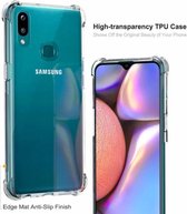 Samsung Galaxy A10s hoesje - Galaxy A10s shock case transparant - galaxy a10s hoesjes - hoesje samsung a10s - bescherming galaxy a10s - beschermhoes galaxy a10s