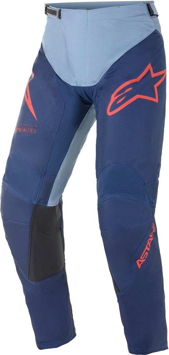 Alpinestars Racer Braap Dark Blue Powder Blue Br Red Motorcycle Pants 30