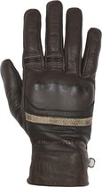 Helstons Bora Hiver Leather Brown Beige Motorcycle Gloves T12 - Maat T12 - Handschoen