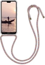 kwmobile telefoonhoesje geschikt voor Huawei P20 Lite - Hoesje met telefoonkoord - Back cover in meerkleurig