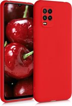 kwmobile telefoonhoesje voor Xiaomi Mi 10 Lite (5G) - Hoesje voor smartphone - Back cover in mat rood