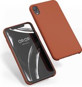 kwmobile telefoonhoesje voor Apple iPhone XR - Hoesje met siliconen coating - Smartphone case in kaneelbruin