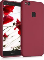 kwmobile telefoonhoesje voor Huawei P10 Lite - Hoesje voor smartphone - Back cover in rabarber rood