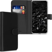 kwmobile telefoonhoesje voor Huawei Y5p - Hoesje met pasjeshouder in zwart - Wallet case