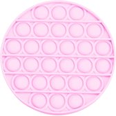 Pop It Fidget Toy - Rond -  Pastel Roze - 13cm