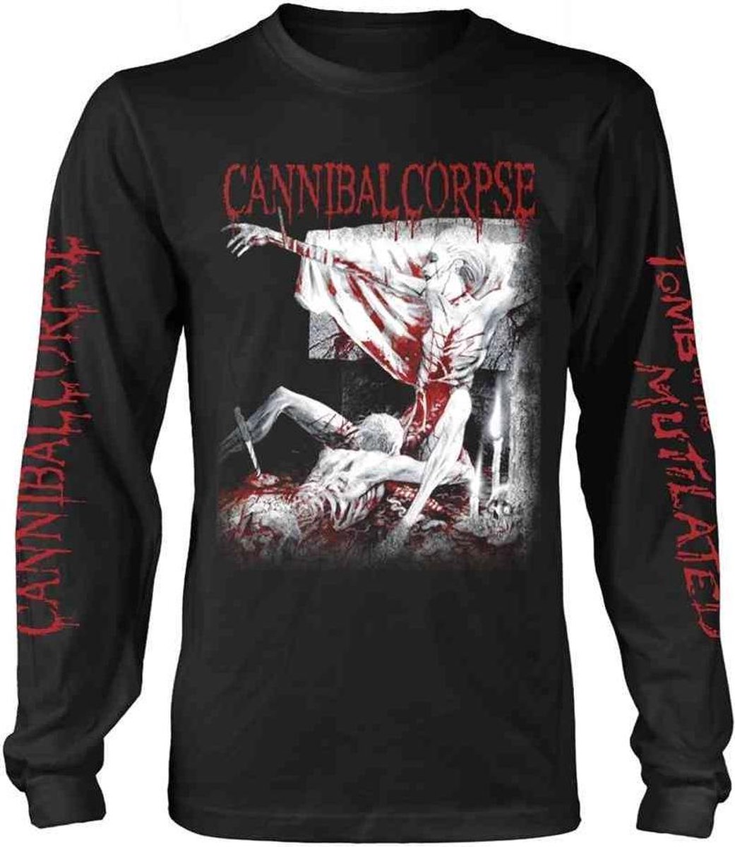 Cannibal Corpse Longsleeve shirt -S- TOMB OF THE MUTILATED (EXPLICIT) Zwart