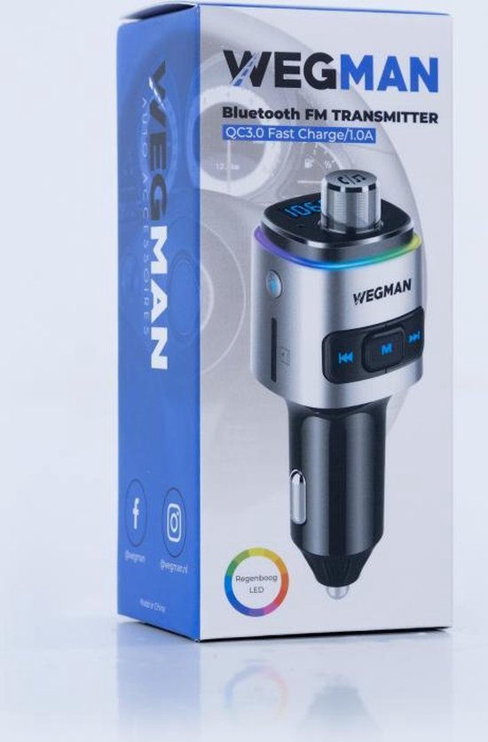 Wegman Bluetooth FM Transmitter Autolader Bluetooth Carkit