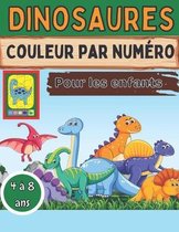 Dinosaures Couleur par numero Pour les enfants 4 a 8 ans