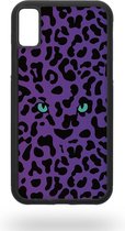 Leopards turqoise eyes Telefoonhoesje - Apple iPhone X / XS