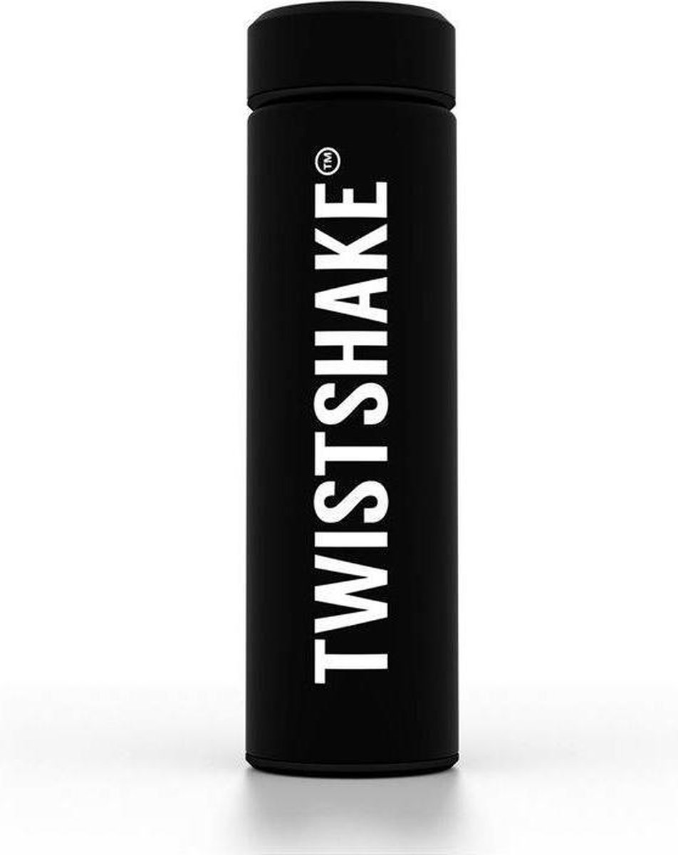 Thermosfles Twistshake Zwart