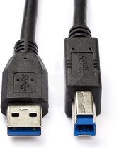USB A naar B kabel | USB 3.0 | Super Speed | 1.0 meter