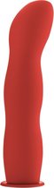 Deluxe Silicone Strap On - 8 Inch - Red - Strap On Dildos
