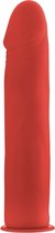 Deluxe Silicone Strap On - 8 Inch - Red - Strap On Dildos