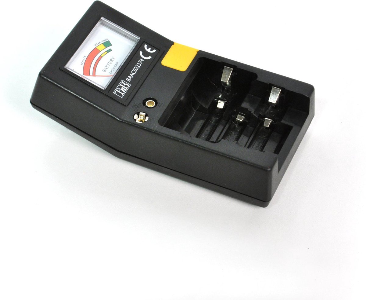 TnB BAAC032374 Batterij Tester AA-AAA-9V-Knoopcel-Microcel-LR3-LR6-CLR14-DLR20