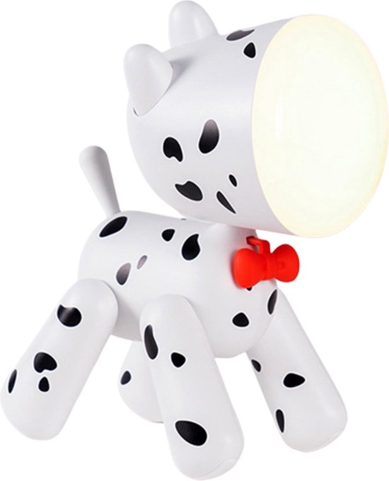 Puppy LED Nachtlampje – Dalmatiër – USB Oplaadbaar – Kinderlamp – Leeslamp  kinderkamer... | bol.com
