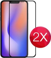 2X Screen protector - Tempered glass - Full Cover - screenprotector voor iPhone 12 Mini (5.4)  -  Glasplaatje voor telefoon - Screen cover - 2 PACK