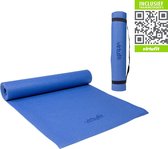 VirtuFit - Yogamat - Fitnessmat - Met draagkoord - 183 x 61 x 0.3 cm - Blauw - Incl. gratis trainingsvideo