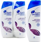 Head & Shoulders Anti Roos Shampoo - Extra Volume - Voordeelverpakking 6 x 400 ml