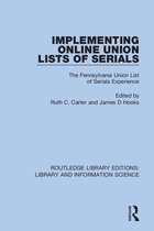 Routledge Library Editions: Library and Information Science- Implementing Online Union Lists of Serials