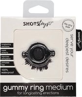 Gummy Ring - Medium - Black - Cock Rings