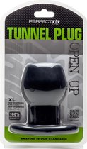 Tunnel Plug - X- Large - Black - Butt Plugs & Anal Dildos