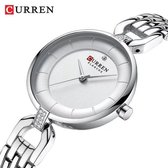 Curren ® - Quartz Dames Horloge - Ø32mm - Zilverkleurig – Giftbox – 1 jaar garantie