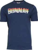 Donnay Heren - T-Shirt Daks - Sportshirt -  Navy - Maat L
