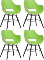Clp Skien Set van 4 stoelen - Groen Zwart