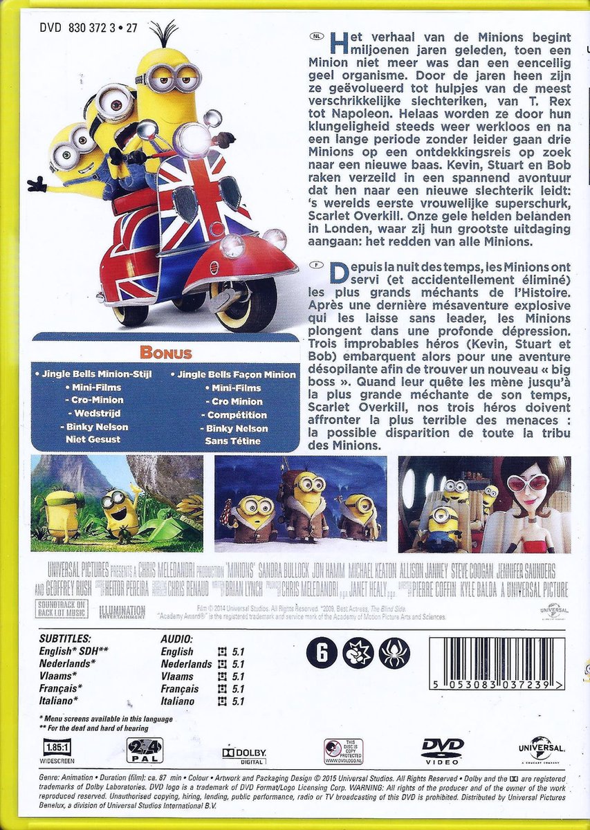 hardop Ijzig vijver Minions (DVD) (Dvd), Jude Law | Dvd's | bol.com