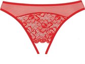 Adore Just A Rumor Panty - Red - O/S - Lingerie For Her - Pantie