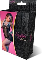 Chemise & G-Set - Black - S/M - Lingerie For Her - Mini Dress